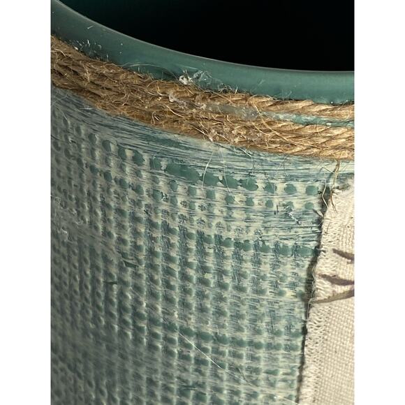 Shabby Chic Romantic Flower Glass Vase, Country Farmhouse For Home, Distressed - Picture 4 of 8